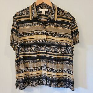 VTG 90s Norton McNaughton Short Sleeve Button Down